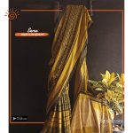 Purna  Silk-georgette Block Print Saree