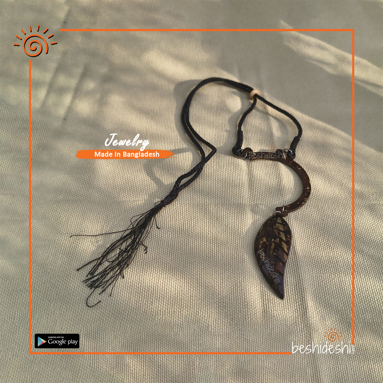 23 Handmade Coconut Shell Neckpiece