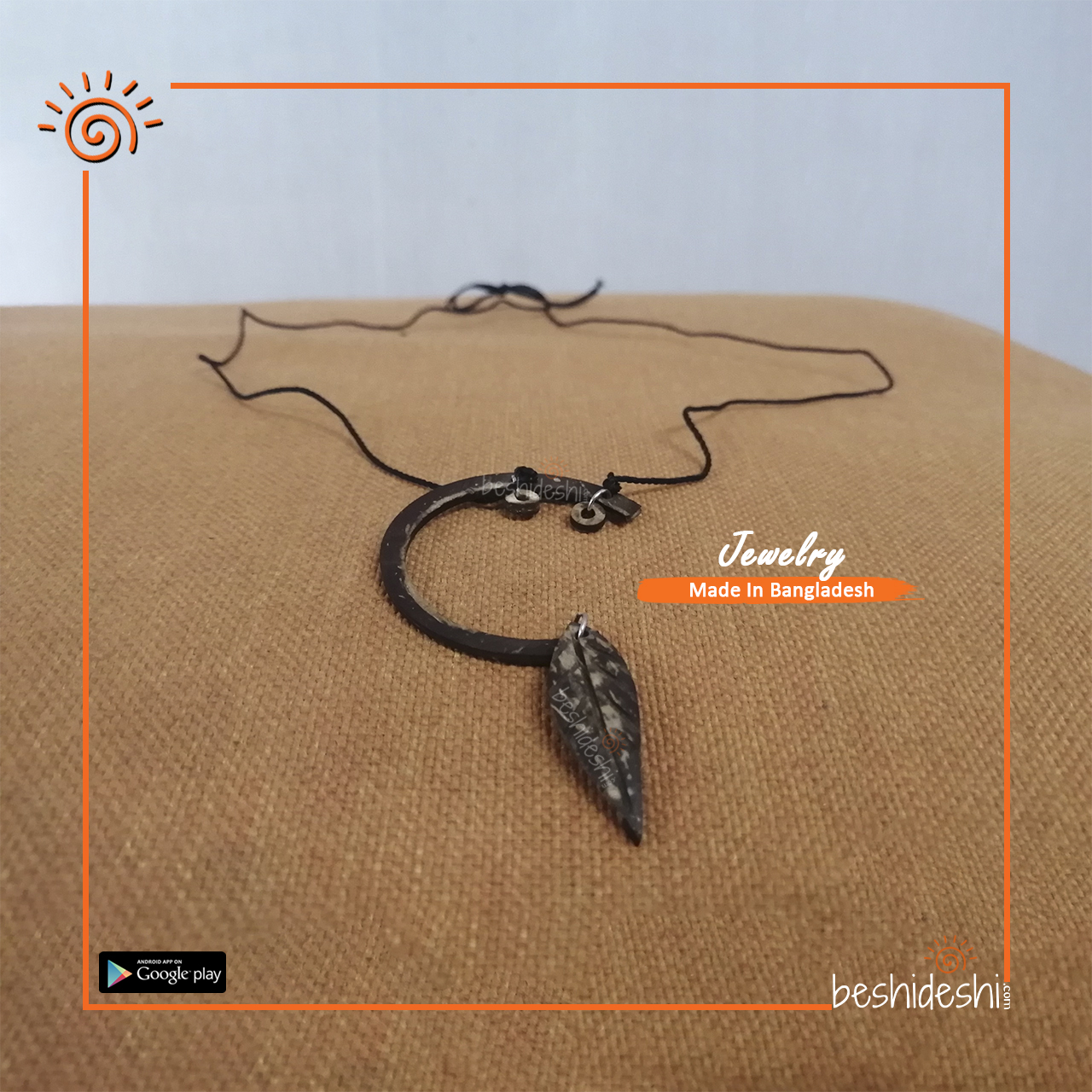 24 Handmade Coconut Shell Neckpiece