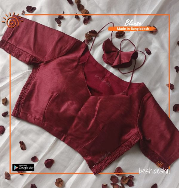 Toshor Silk Full Sleeve Stitched Blouse (XXL)