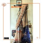 Pakhider Golpo Semi-Maslin Saree