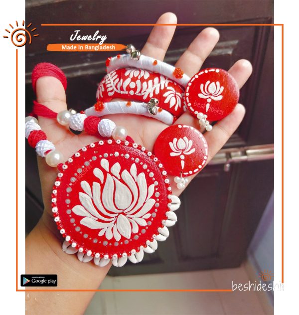 Wooden Handmade Jewelry Set