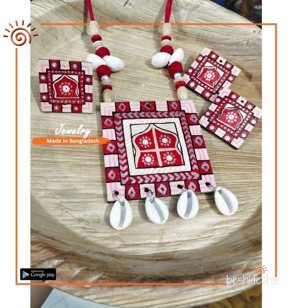 Wooden Handmade Jewelry Set