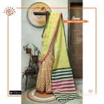 Lavonna Cotta Block Print Saree