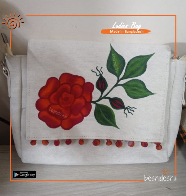 Hand Painted Crossbody Bag