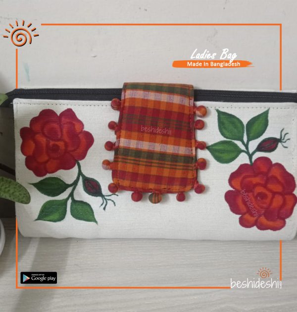 Hand Painted Gamcha Hand Purse