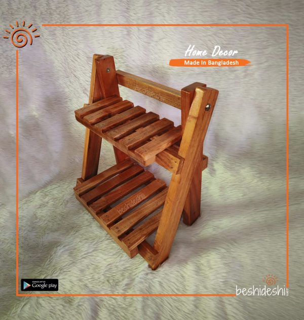 Double Layer Wooden Organizer