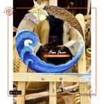 Texture Art Beach Mirror