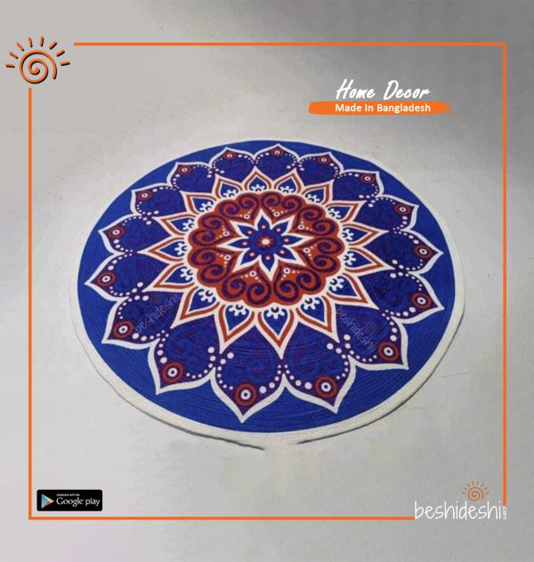 Print Jute Floor Mat