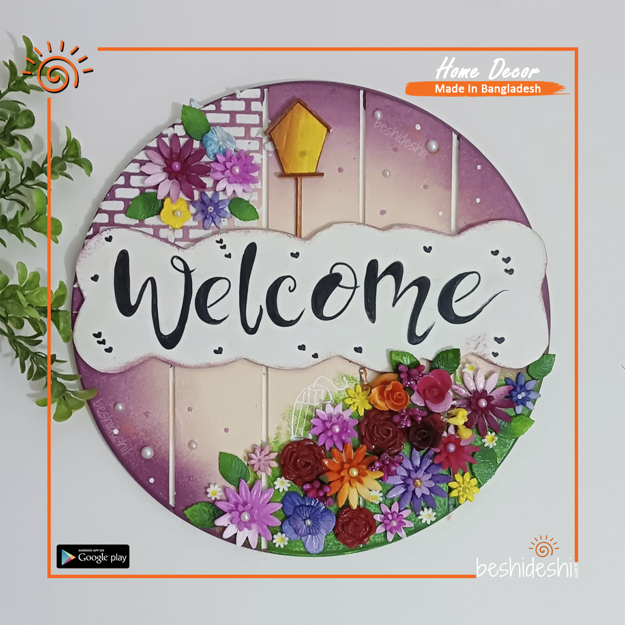 01 Hand Painted Decorative Door Hanging