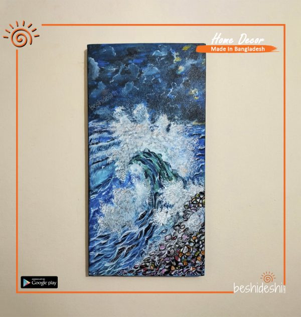 Sea Storm Hand Painted Canvas