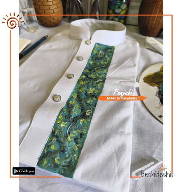 Hand Painted Men's Panjabi