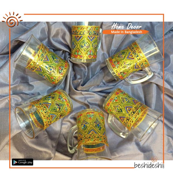 Turkish Themed Glass Tea Cup