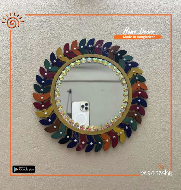 Hand Painted Wooden Mirror