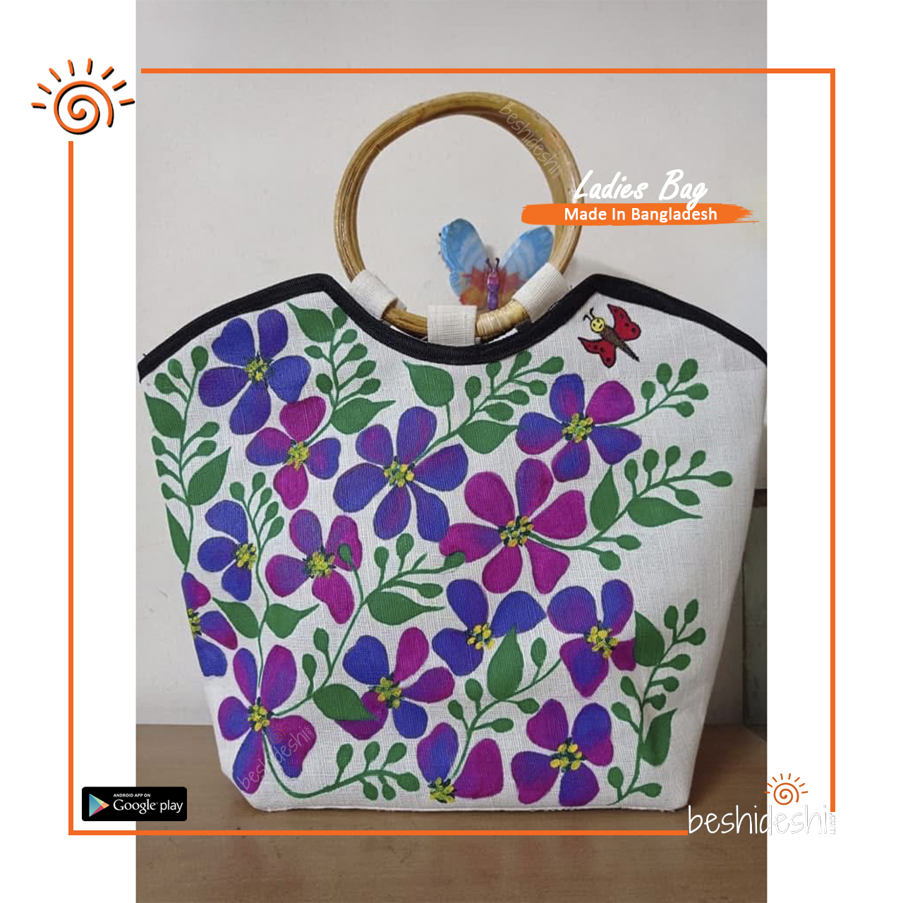 02 Hand Painted Hand Bag