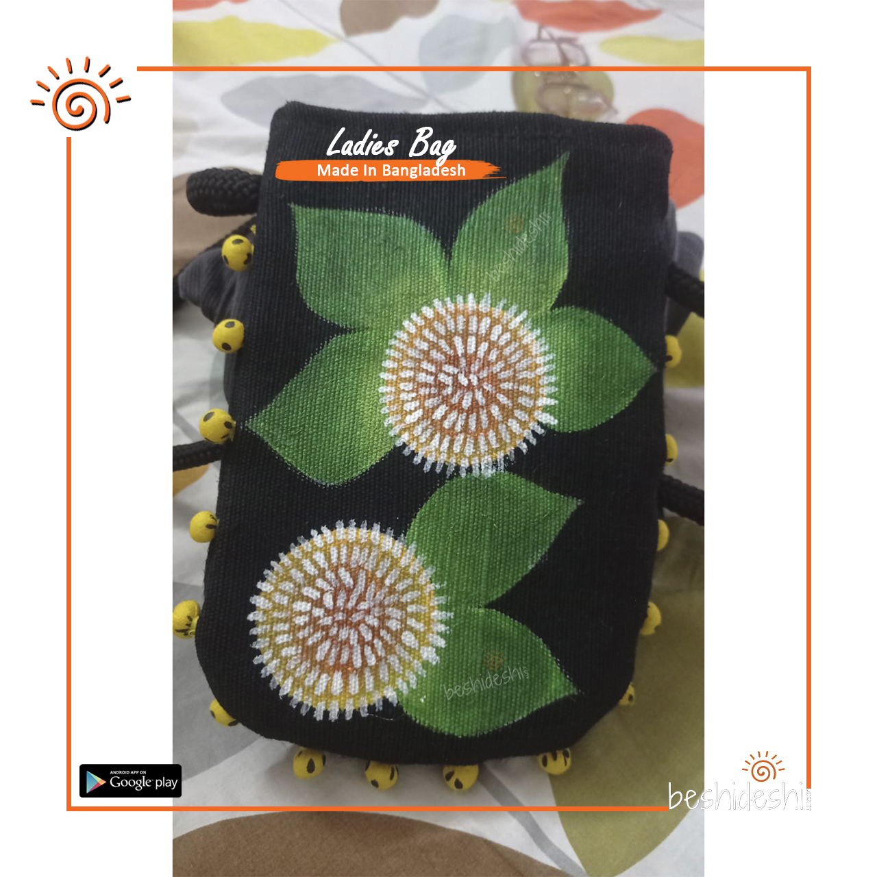 02 Hand Painted Crossbody Mobile Bag