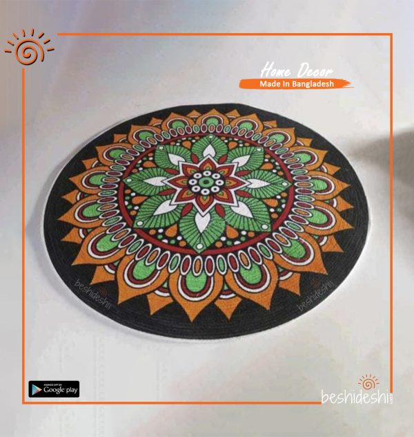 Print Jute Floor Mat