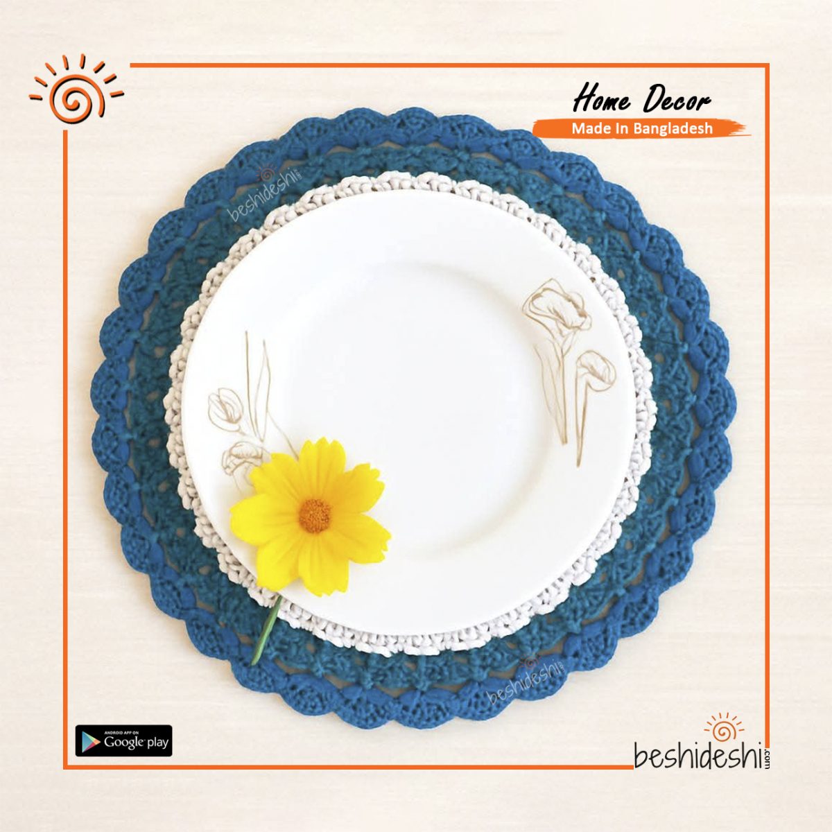 Crochet Placemat Set