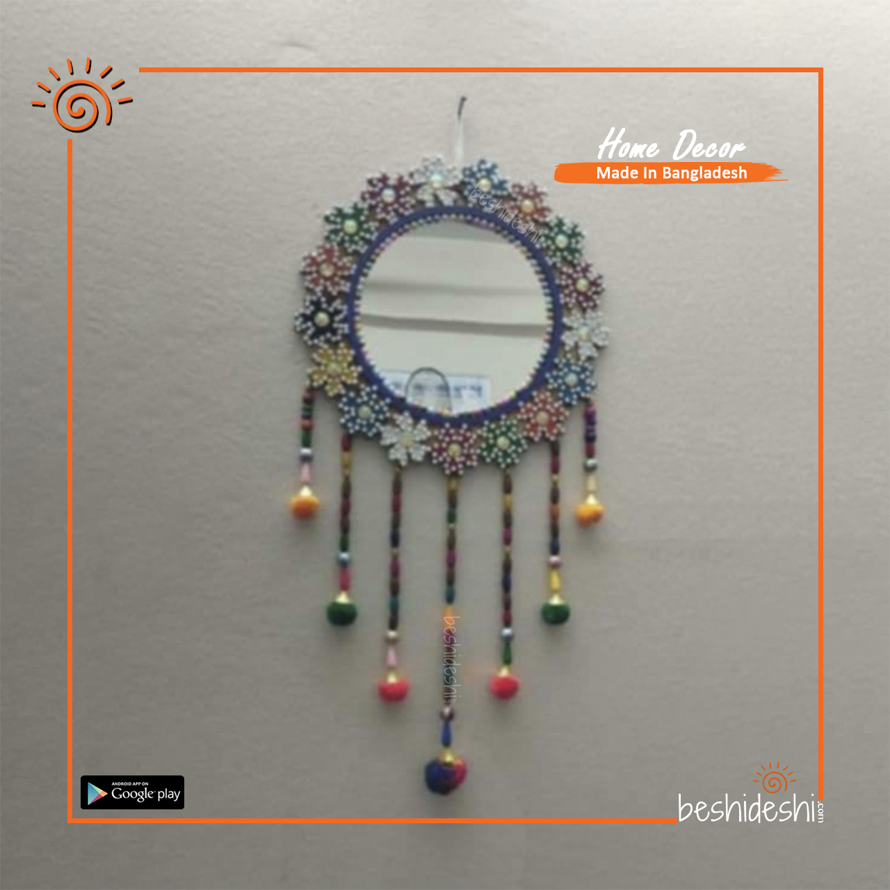 02 Handcrafted Wall Hanging Mirror