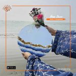 Texture Art Beach Mirror