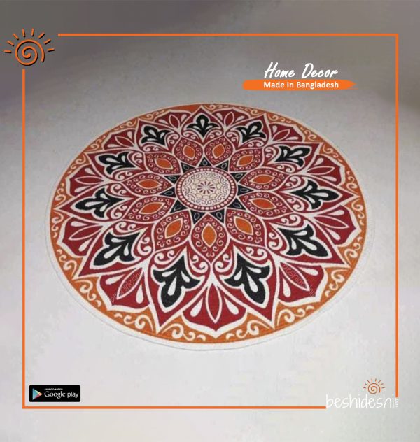 Print Jute Floor Mat