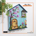 Hand Painted Decorative Key Ring Holder