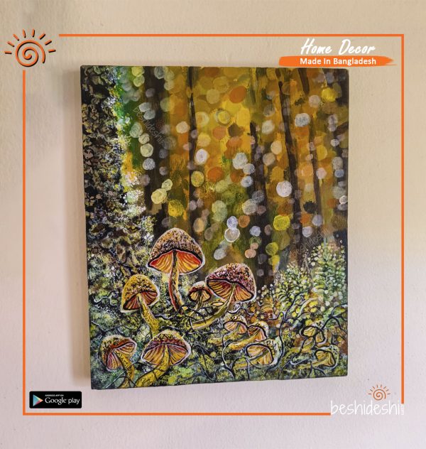 Mushroom Forest Hand Painted Canvas