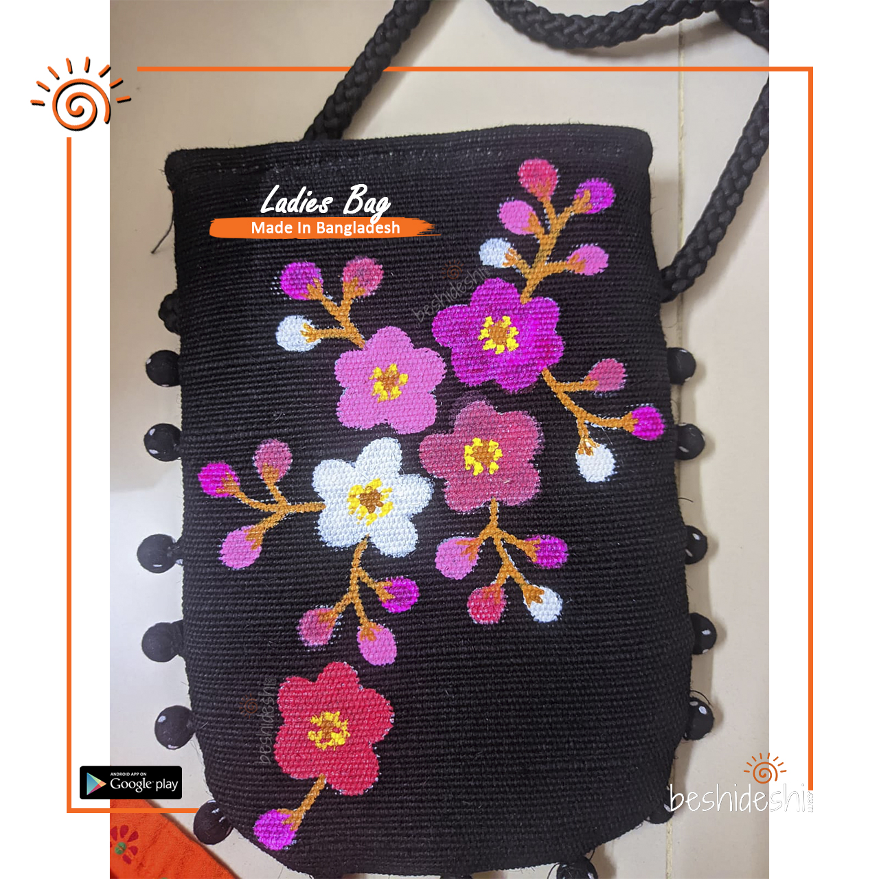 04 Hand Painted Crossbody Mobile Bag