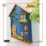 Hand Painted Decorative Key Ring Holder