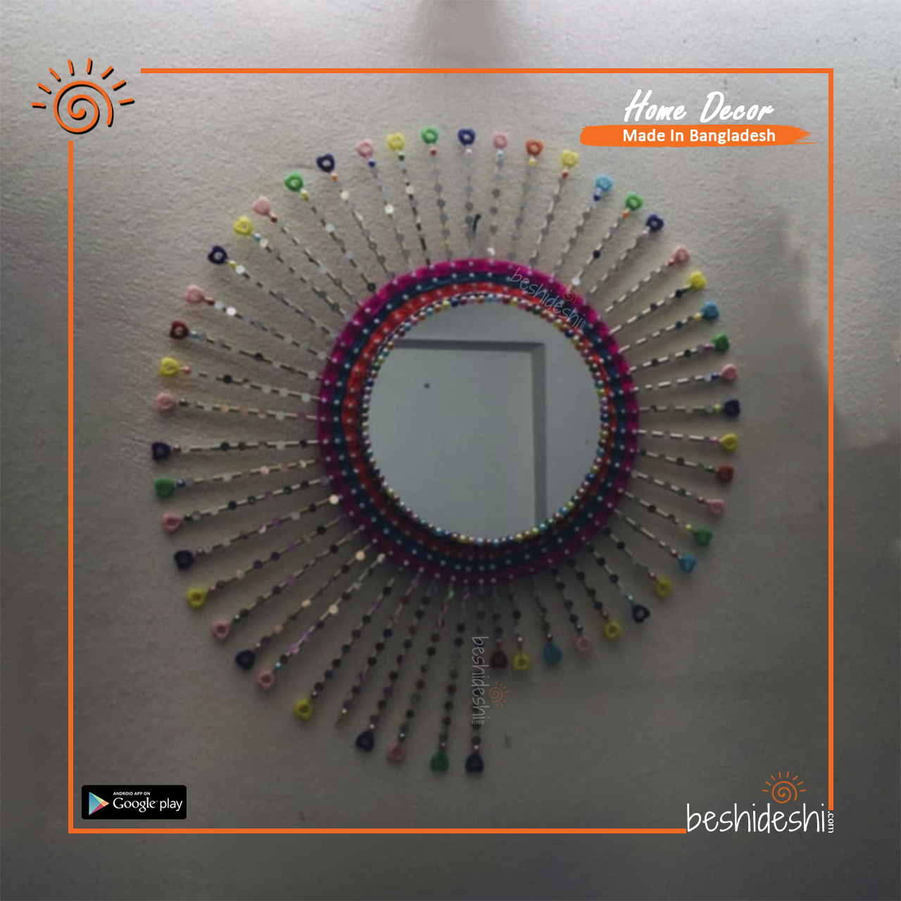 05 Handcrafted Wall Hanging Mirror