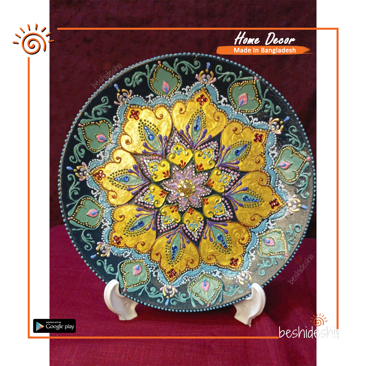 05 Hand Painted Ceramic Plate (Big)