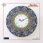 Vibrant Hand Painted Resin Wall Clock