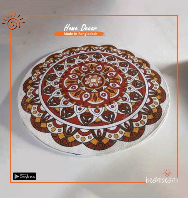 Print Jute Floor Mat