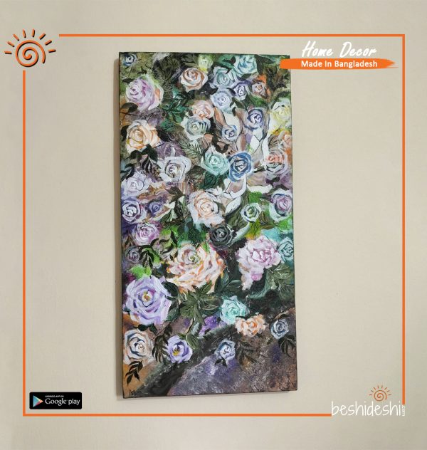 Roses Hand Painted Canvas