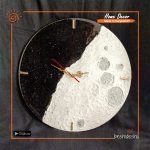 Moon Themed Hand Painted Resin Wall Clock