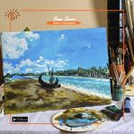 Sea Hand Painted Canvas