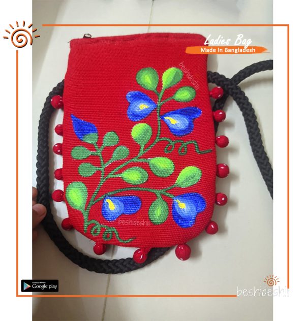 Hand Painted Crossbody Mobile Bag