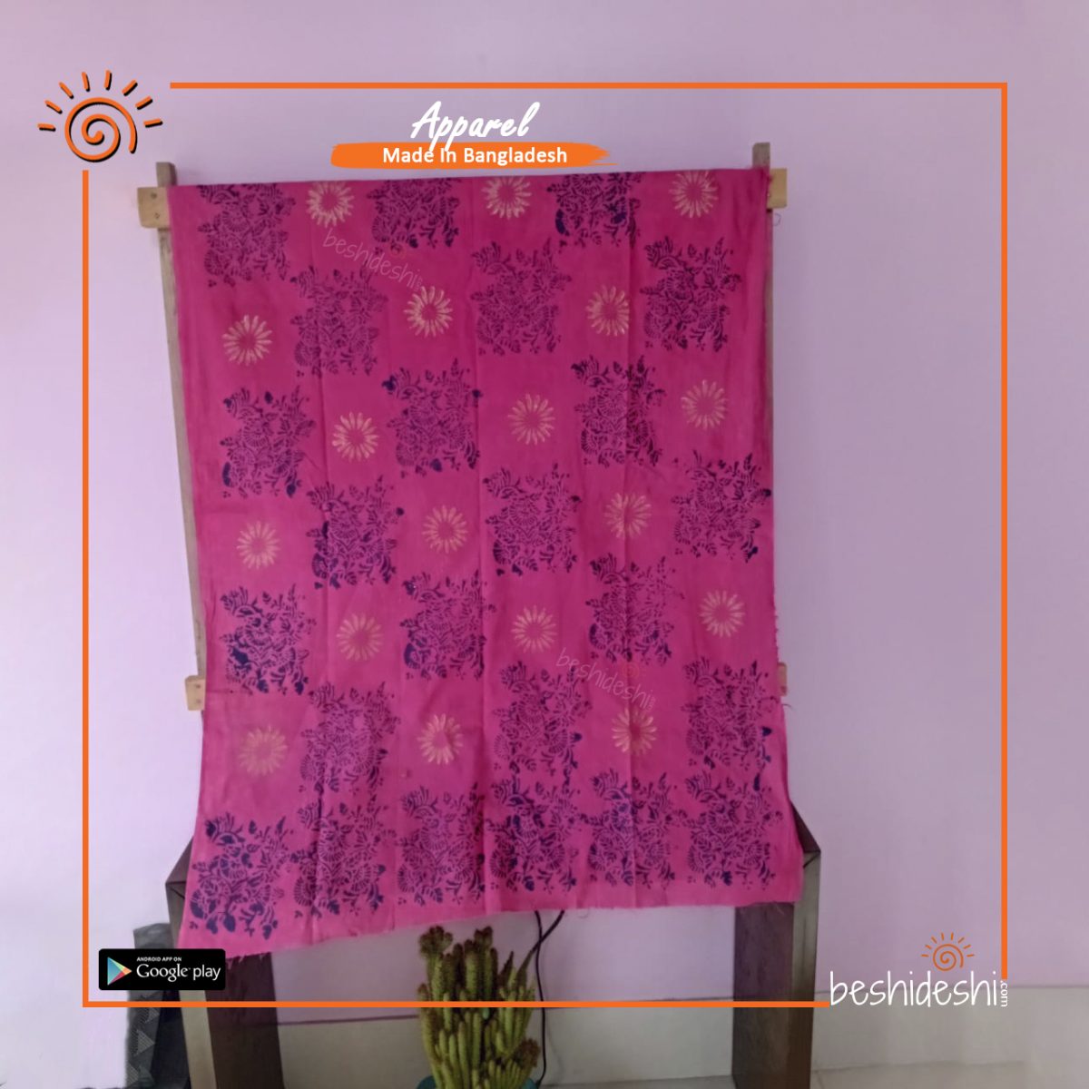 Block Printed Unstitched One-piece