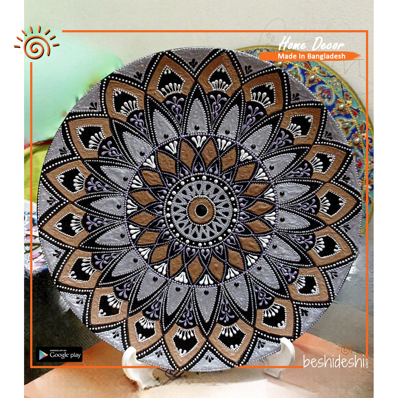 09 Hand Painted Ceramic Plate (Big)