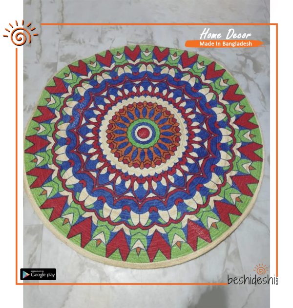 Print Jute Floor Mat