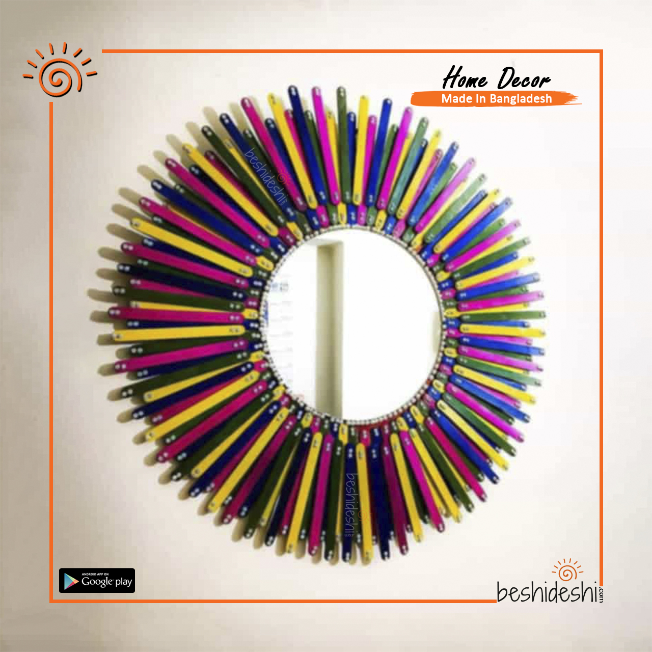 10 Handcrafted Wall Hanging Mirror