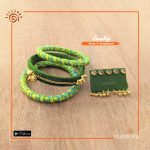 Hand Made Bangle with Finger Ring Set