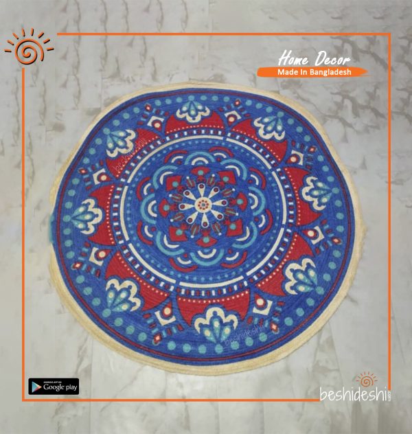 Print Jute Floor Mat