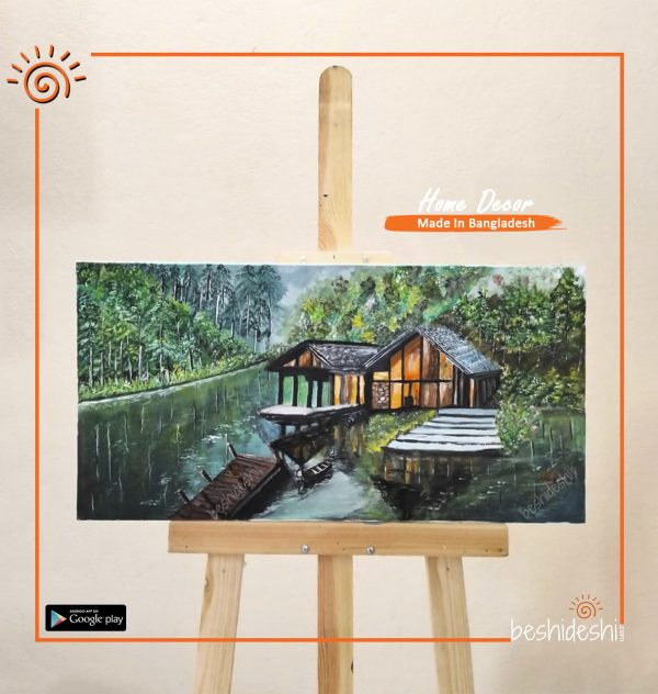 Lake View Hand Painted Canvas