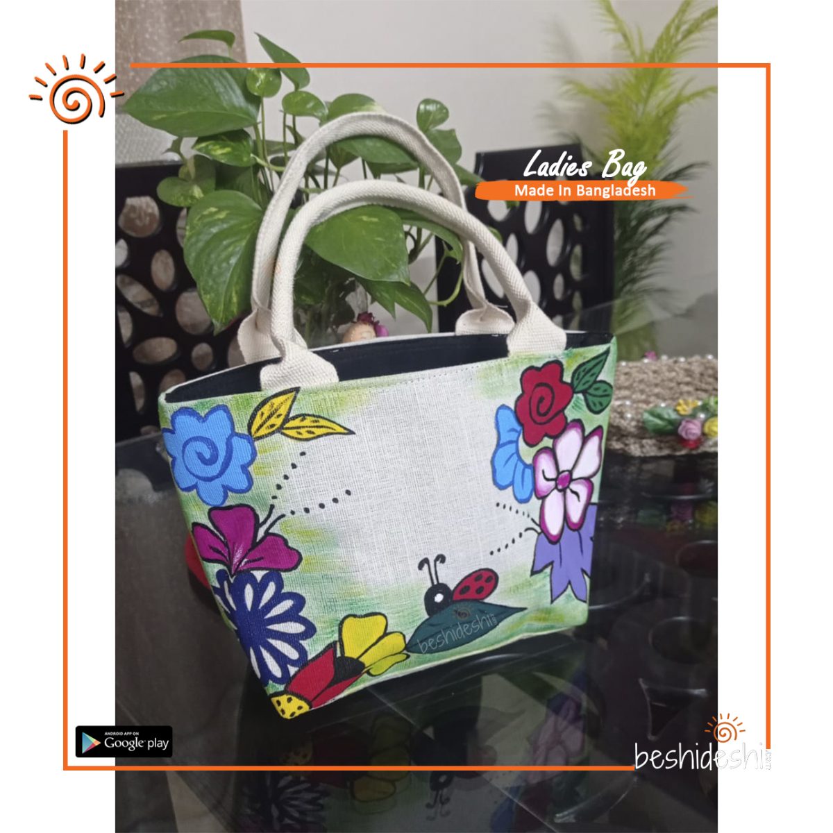 Hand Painted Nepalese Hand Bag