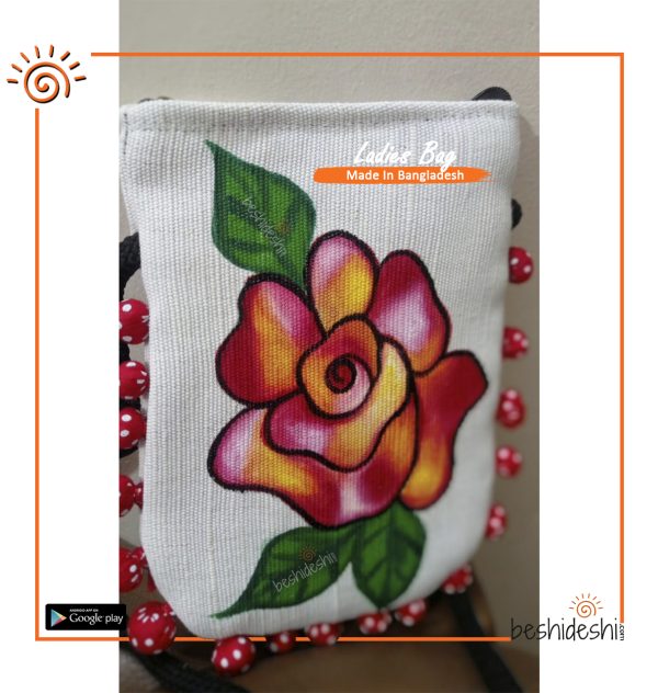 Hand Painted Crossbody Mobile Bag