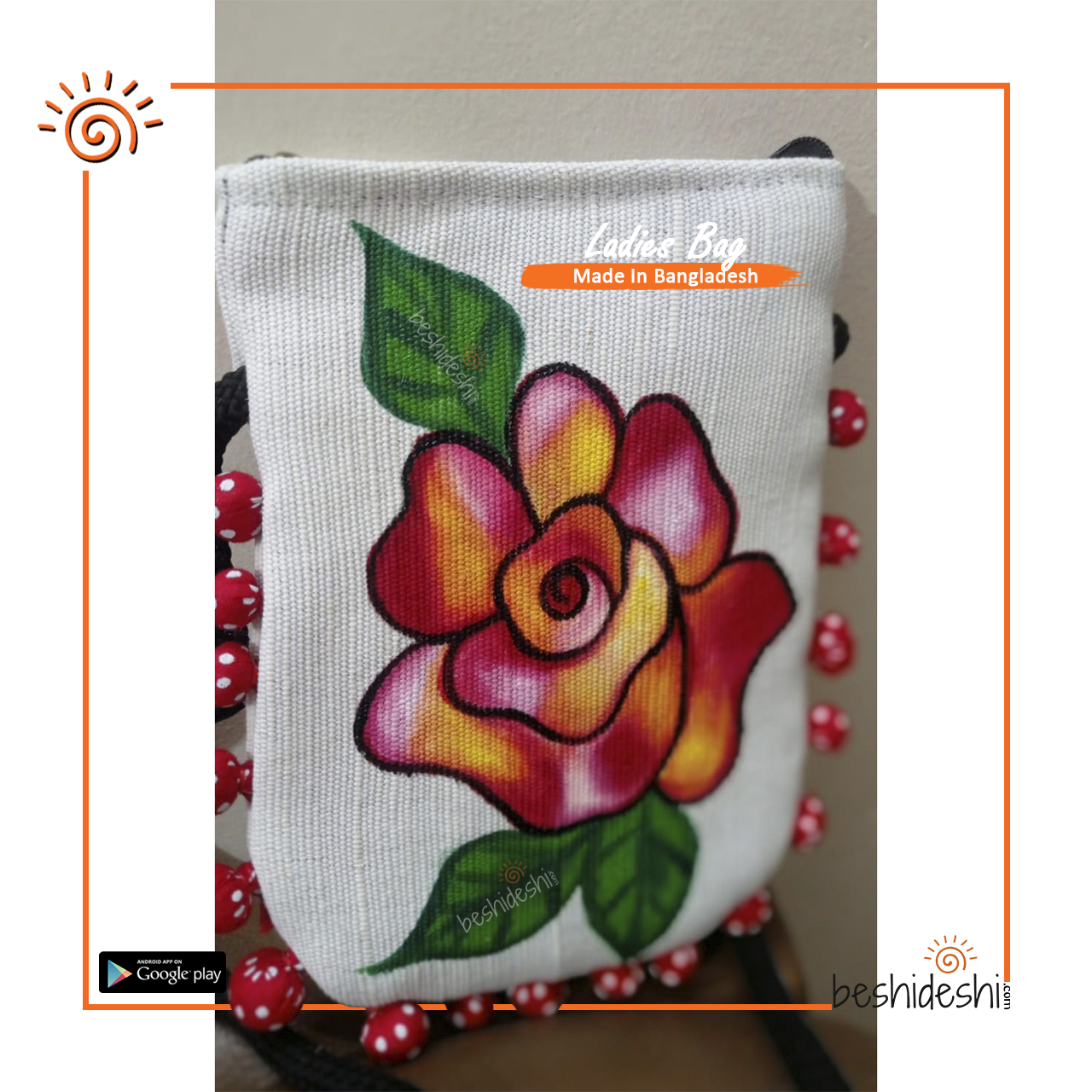 11 Hand Painted Crossbody Mobile Bag