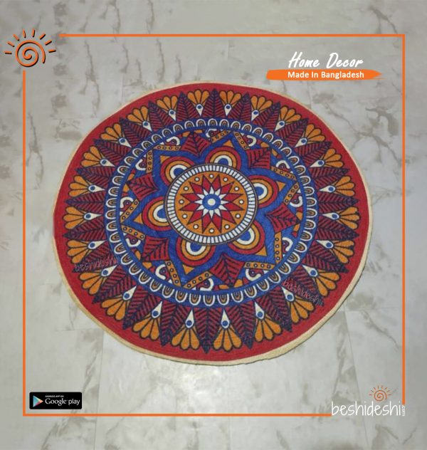 Print Jute Floor Mat