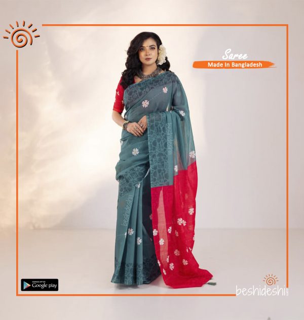 Shiulimala Moon Silk Saree