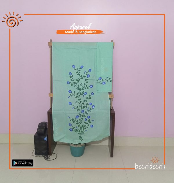 Hand Painted Unstitched Two-piece